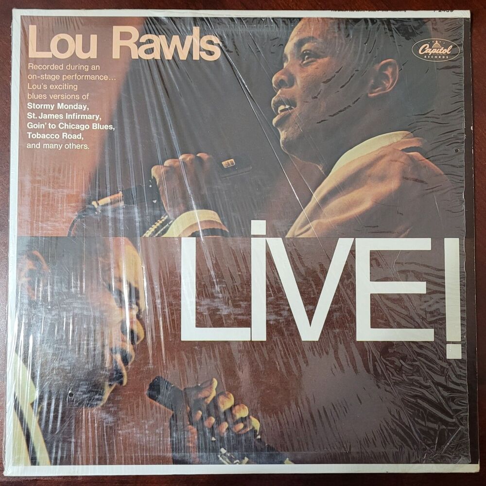 Lou Rawls LP - Live! - Capitol T-2459 Mono VG+/VG Soul '66